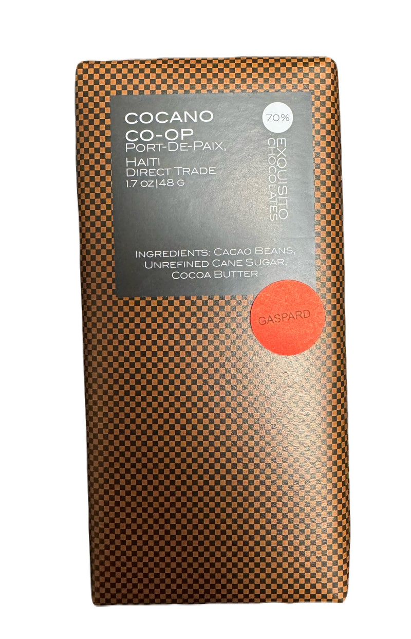 70% COCANO CO-OP, Haiti Dark Chocolate Bar (Gaspar Region)