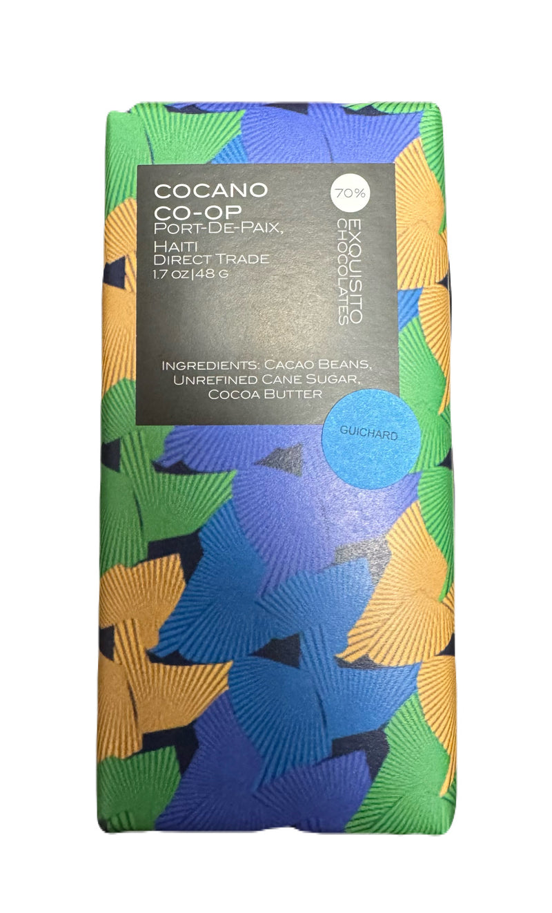 70% COCANO CO-OP, Haiti Dark Chocolate Bar (Guichard Region)